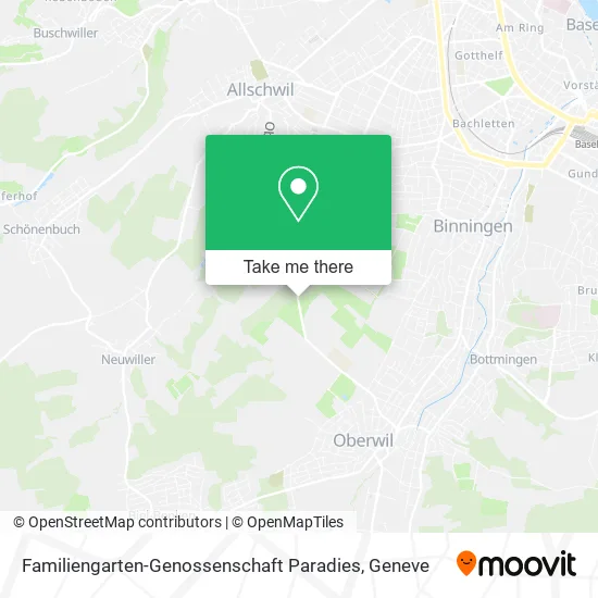 Familiengarten-Genossenschaft Paradies map