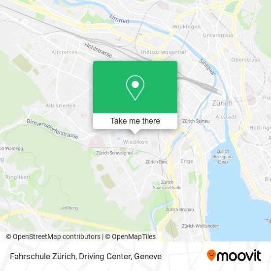 Fahrschule Zürich, Driving Center map