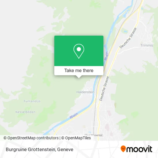 Burgruine Grottenstein map