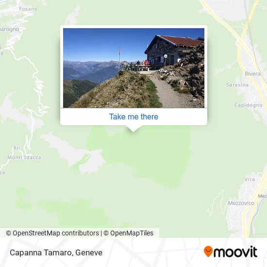 Capanna Tamaro map