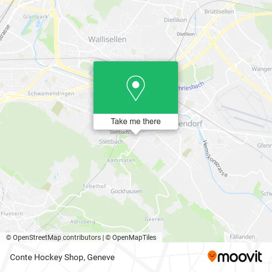Conte Hockey Shop map
