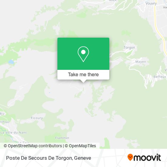Poste De Secours De Torgon map