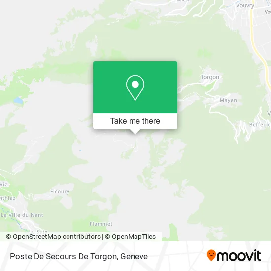 Poste De Secours De Torgon map