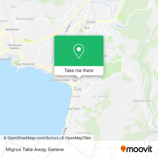 Migros Take-Away map