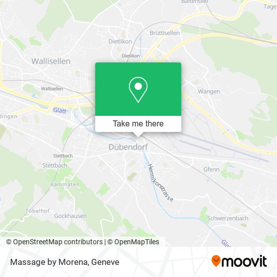 Massage by Morena map