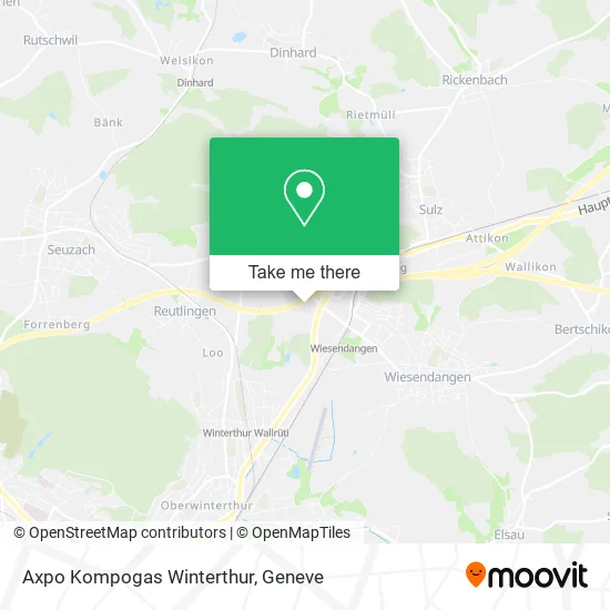 Axpo Kompogas Winterthur map
