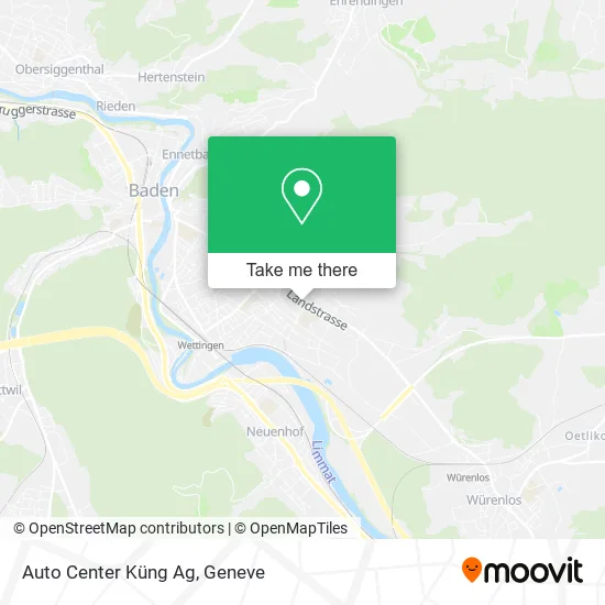Auto Center Küng Ag map