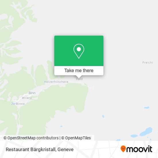 Restaurant Bärgkristall map