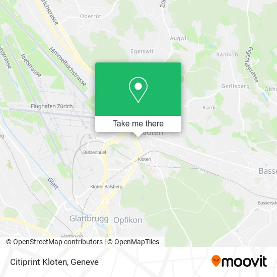 Citiprint Kloten map