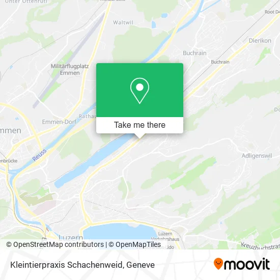 Kleintierpraxis Schachenweid map