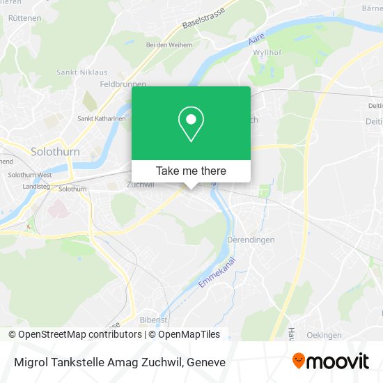 Migrol Tankstelle Amag Zuchwil map