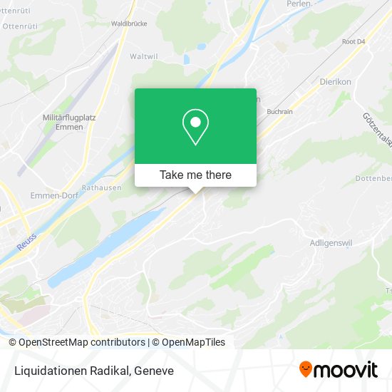 Liquidationen Radikal map