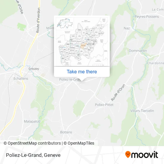 Poliez-Le-Grand map