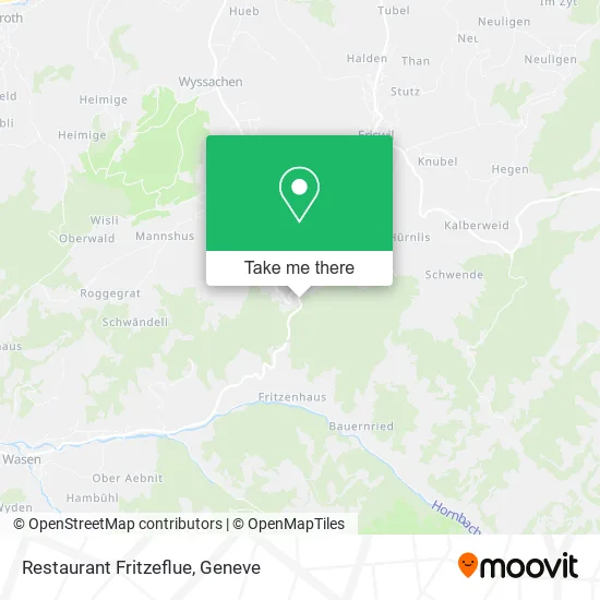 Restaurant Fritzeflue map