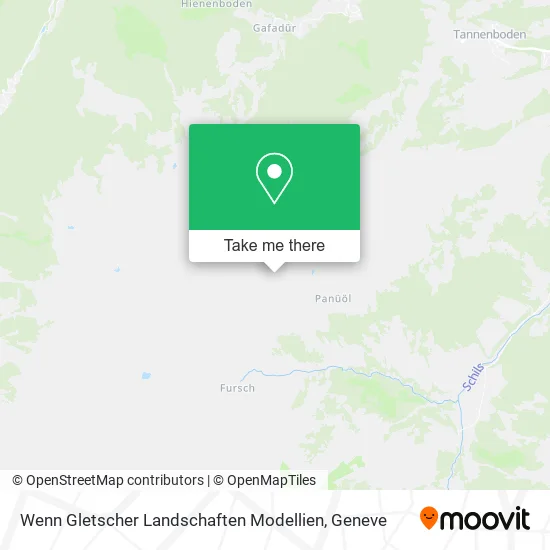 Wenn Gletscher Landschaften Modellien map