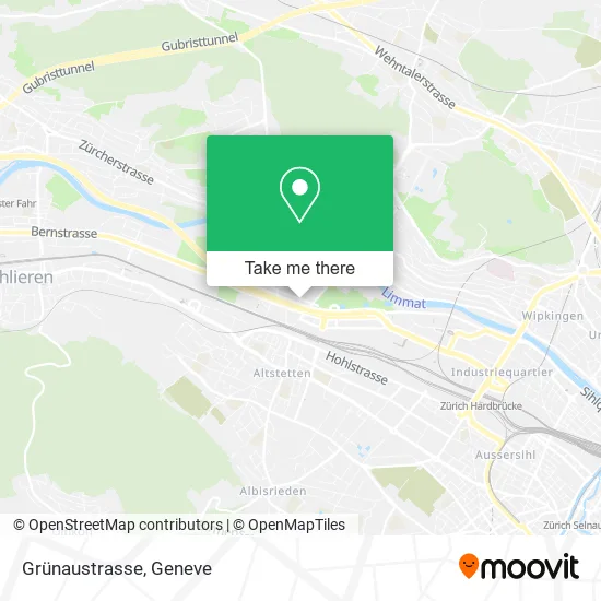 Grünaustrasse map