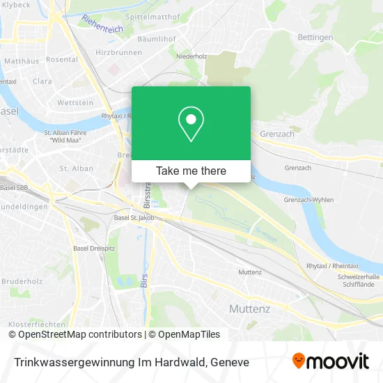 Trinkwassergewinnung Im Hardwald map