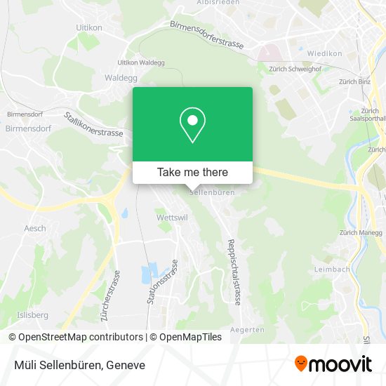 Müli Sellenbüren map