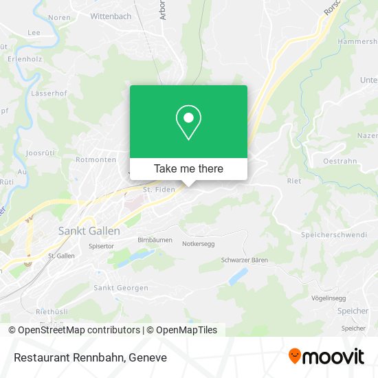 Restaurant Rennbahn map