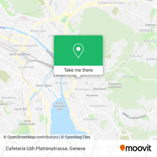 Cafeteria Uzh Plattenstrasse map