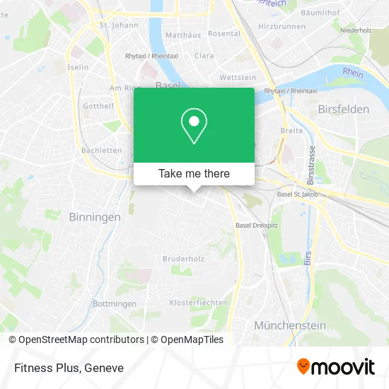 Fitness Plus map