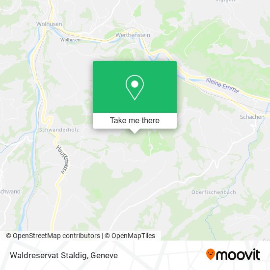 Waldreservat Staldig map