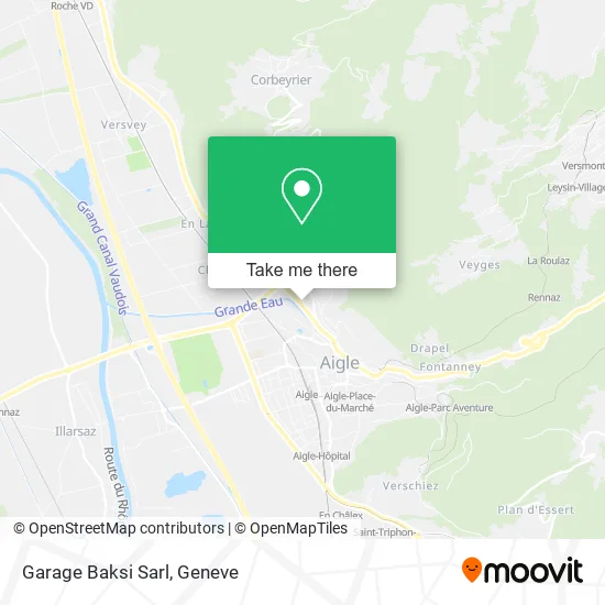 Garage Baksi Sarl map