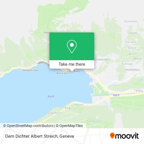 Dem Dichter Albert Streich map
