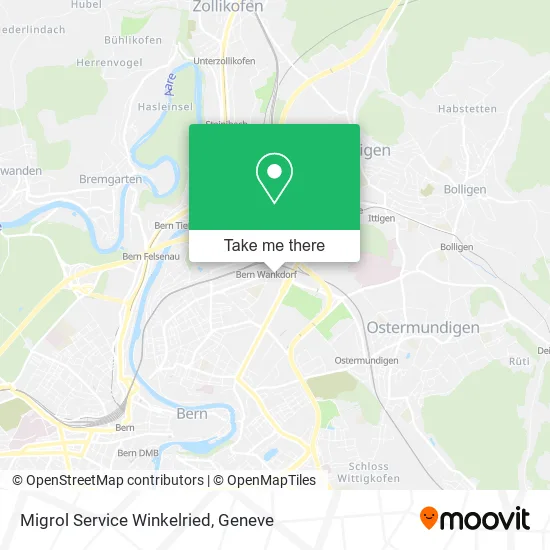Migrol Service Winkelried map