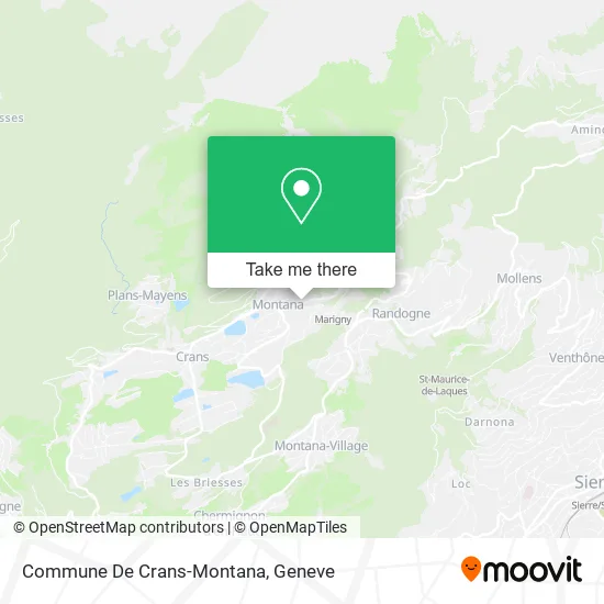 Commune De Crans-Montana map
