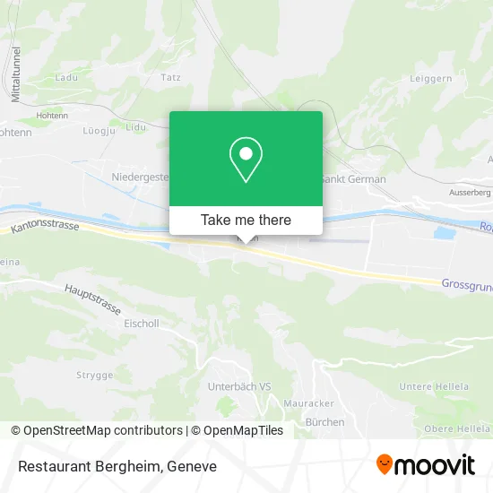 Restaurant Bergheim map