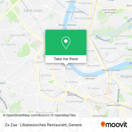 Za Zaa - Libanesisches Restaurant map