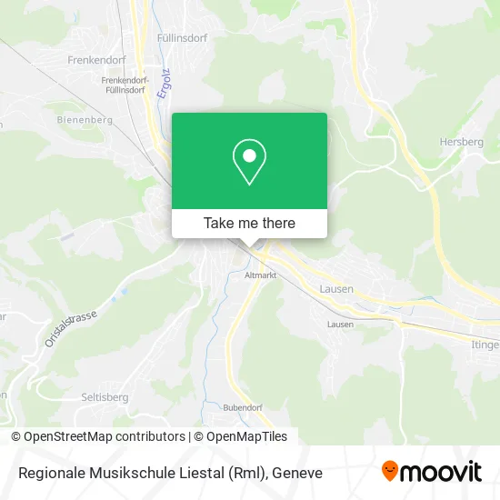 Regionale Musikschule Liestal (Rml) map
