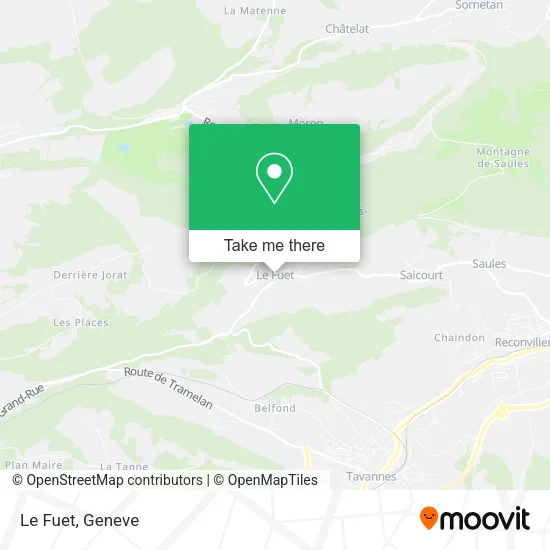Le Fuet map