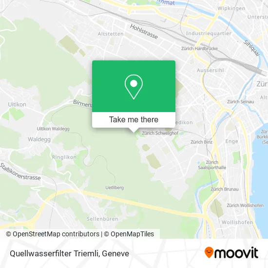 Quellwasserfilter Triemli map