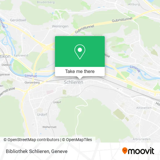 Bibliothek Schlieren map