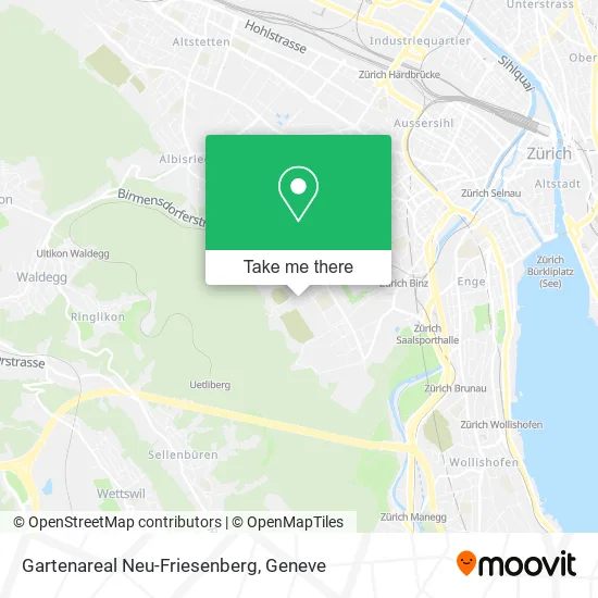 Gartenareal Neu-Friesenberg map