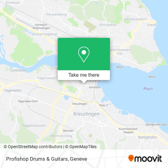 Profishop Drums & Guitars map