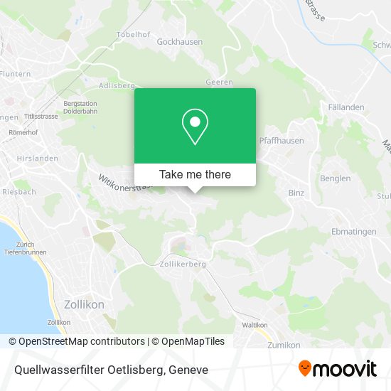 Quellwasserfilter Oetlisberg map