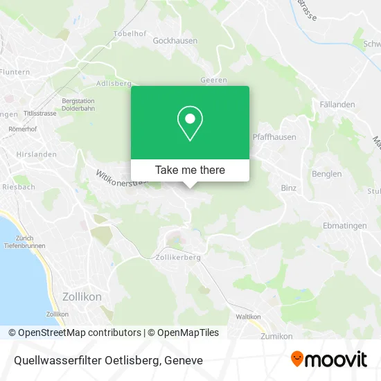Quellwasserfilter Oetlisberg map