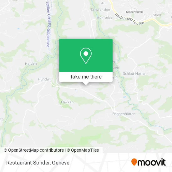 Restaurant Sonder map