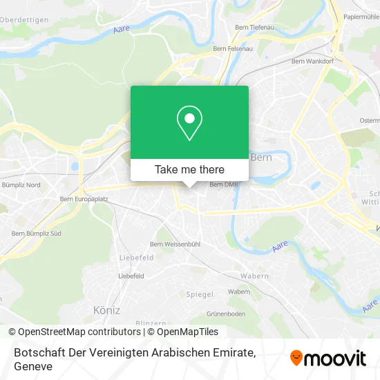 Botschaft Der Vereinigten Arabischen Emirate map