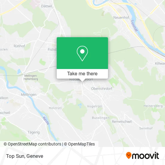 Top Sun map