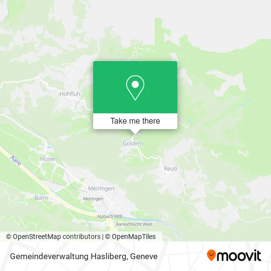 Gemeindeverwaltung Hasliberg map