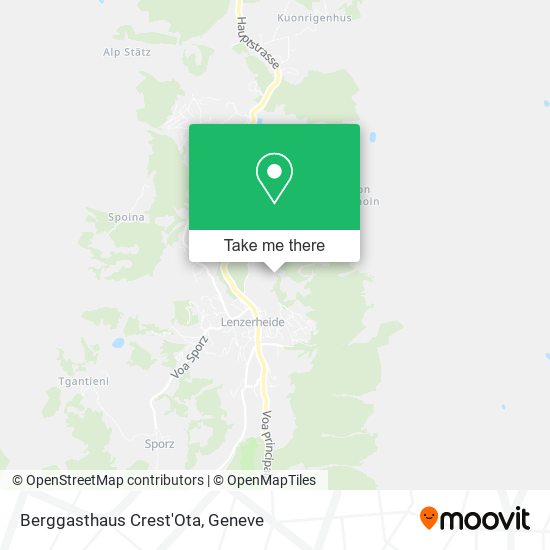 Berggasthaus Crest'Ota map