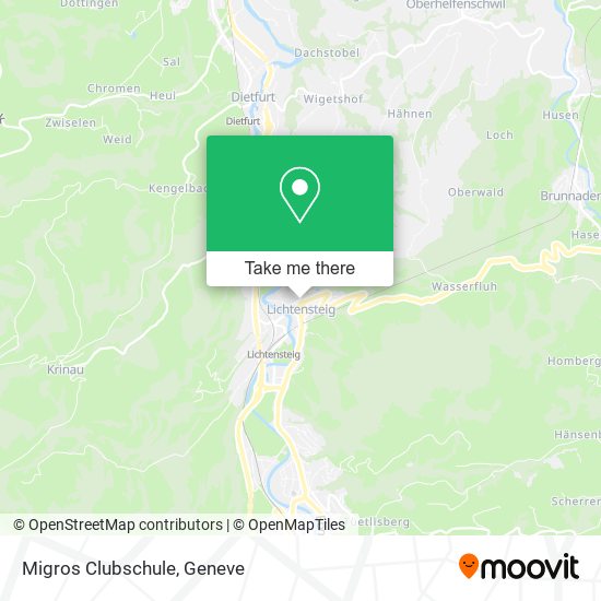 Migros Clubschule map