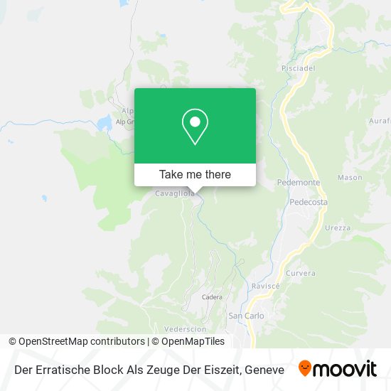 Der Erratische Block Als Zeuge Der Eiszeit map