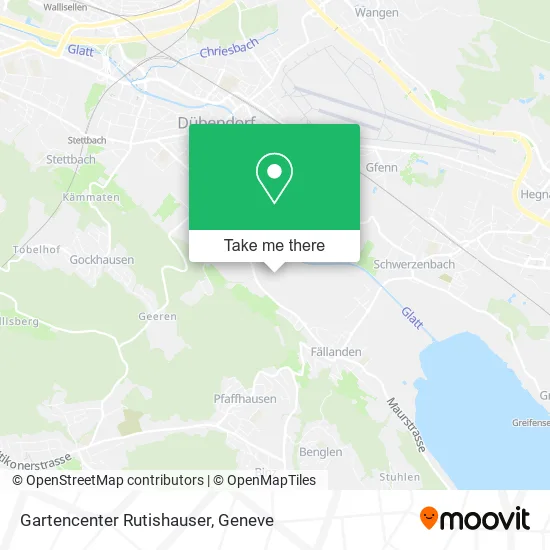 Gartencenter Rutishauser map