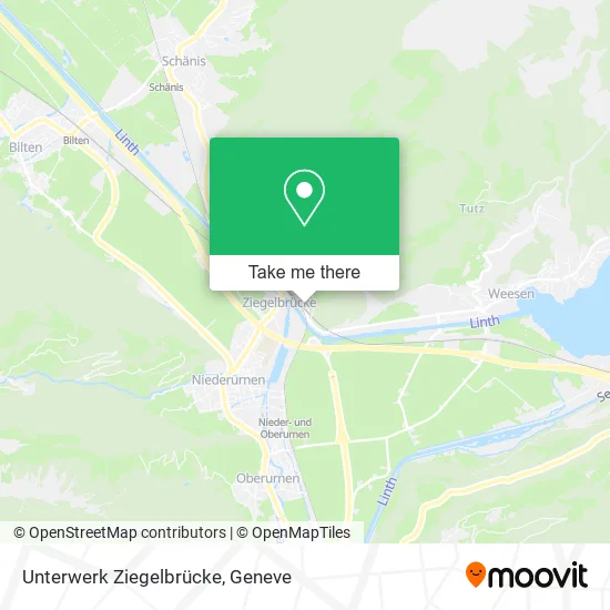 Unterwerk Ziegelbrücke map