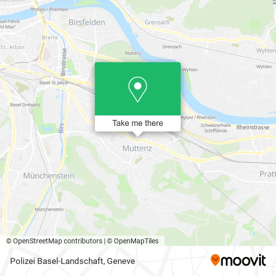 Polizei Basel-Landschaft map
